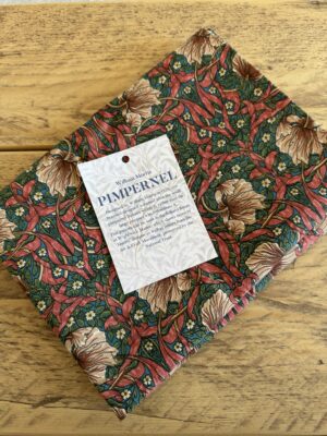 William Morris Pimpernel Terracotta Tea Towel