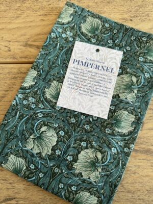 William Morris Pimpernel Forest Green Tea Towel