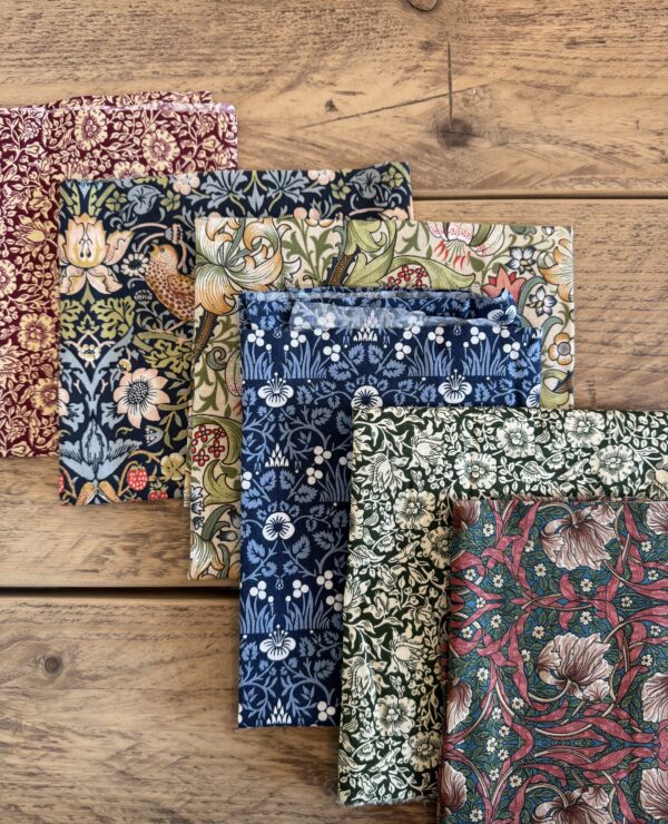 William Morris Cotton Fabric Bundle; perfect for quilting fat quarters and crafts! Z2