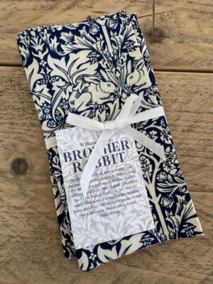 William Morris Blue Brother Rabbit Two Napkin Pack