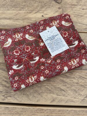 William Morris Red Strawberry Thief Cotton Tea Towel