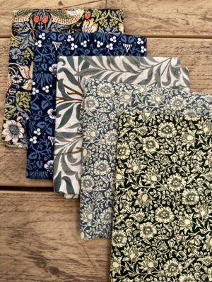 William Morris Cotton Fabric Bundle; perfect for quilting fat quarters and crafts! CF23