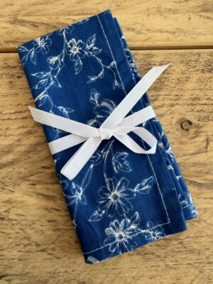 Blue Fleur Single Napkin