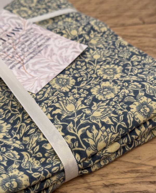 William Morris Mallow Blue Fabric Piece 120 x 118cm